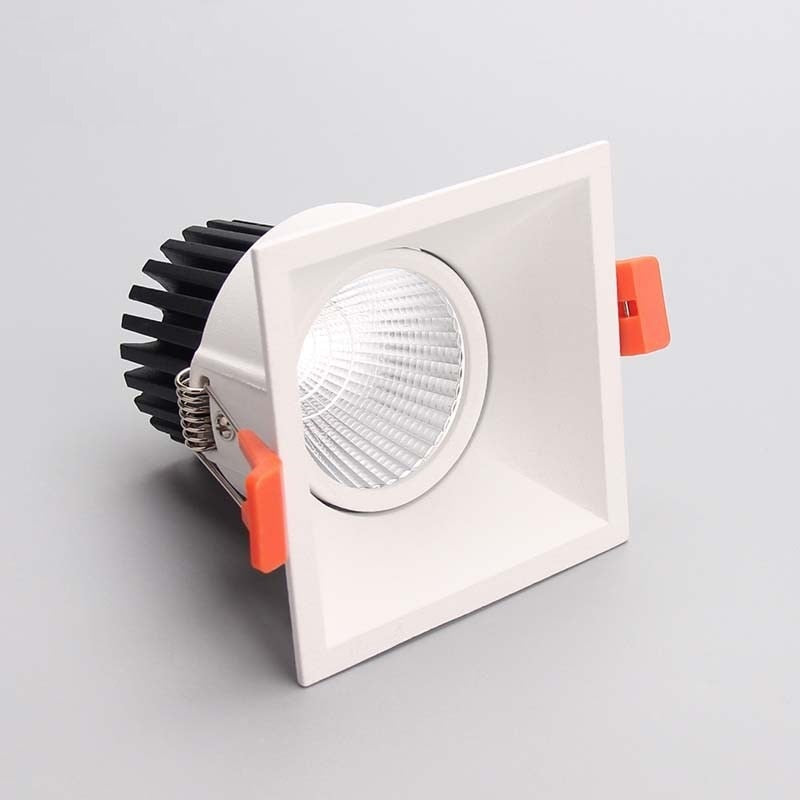 Anti-glare LED Downlight 12w COB High Brightness Led Spot Light For Living Room Embedded Ceiling Lamp Square Light AC85-265V