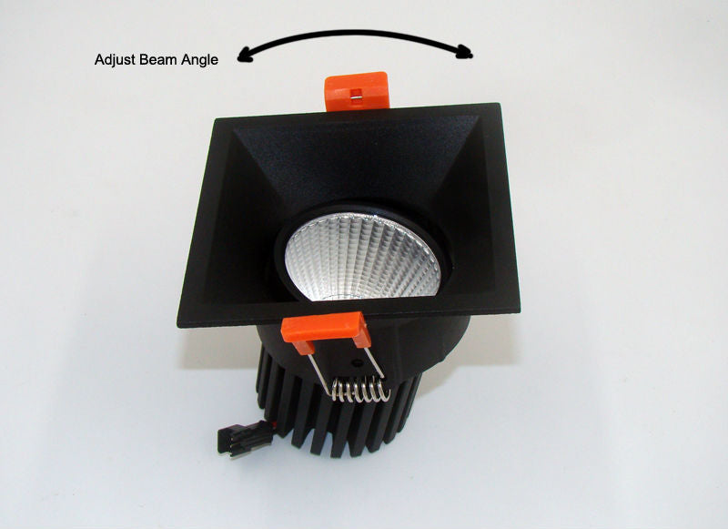 Anti-glare LED Downlight 12w COB High Brightness Led Spot Light For Living Room Embedded Ceiling Lamp Square Light AC85-265V