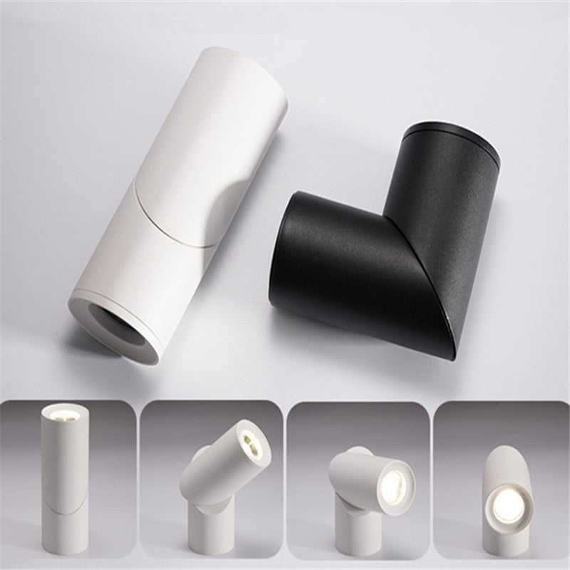 High quality Surface Mounted Rotating LED COB dimmable Downlights ac85-265V 10W 15W 20W LED Ceiling Lamp Spot Lights