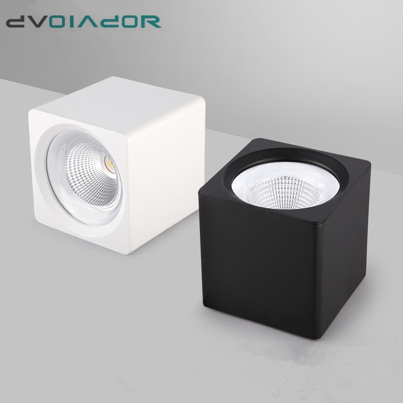 Led Downlight 110V 220V Surface Mounted Ceiling Downlight Spot Led COB 10W 20W Living Room Office Coffee Stores Spot Lighting