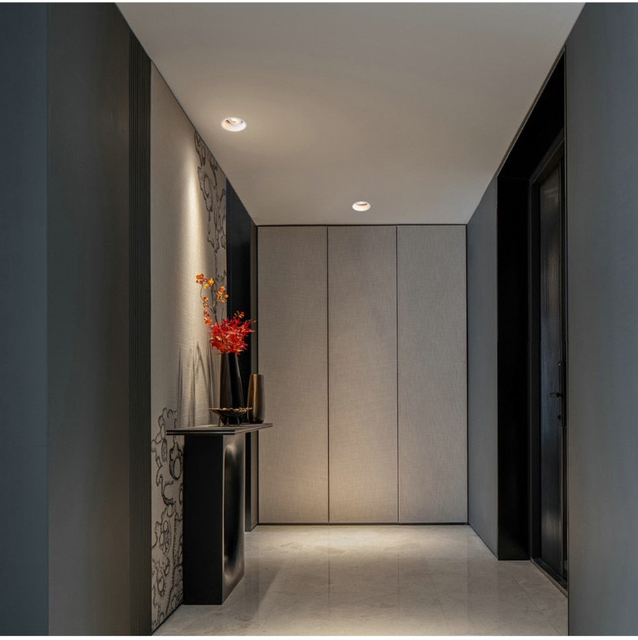 Simple Round Led Light Downlight Recessed Led Lighting 5W 7W 12W 15W Light Spot Anti-glare For Room Stores Office AC110V 220V