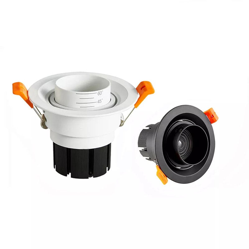 Dimmable 15/45/60 Degree Zoom Focusing 360 Degree Rotation LED COB Downlight 7W 12W 15W 18W LED Downlight Led Light Bulb 110V 220V