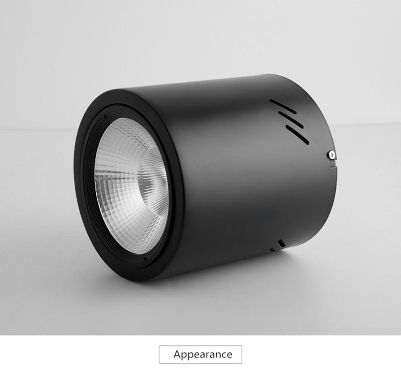 Surface Mounted Downlight 12W 15W 24W 36W 50W Dimmable cob downlight AC110/220V led ceiling light spot light with Driver