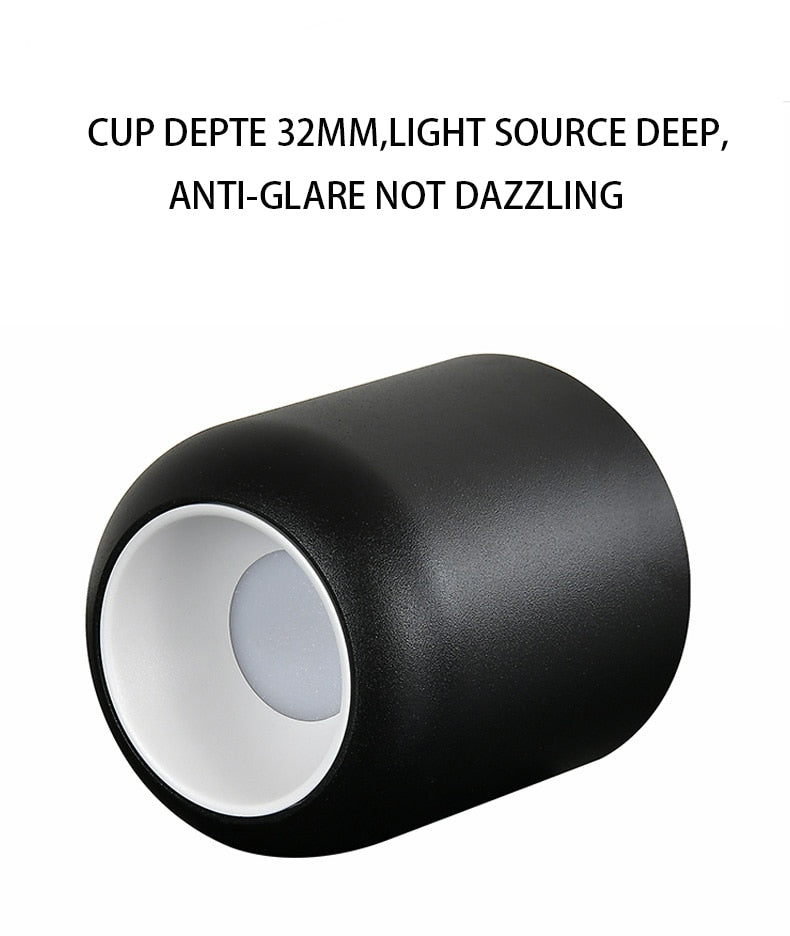 Saiyo Led Downlight Surface Mounted Lamp 110V 220V Ceiling lamp 8W Aluminum Down Light Bedroom Kitchen Indoor Lighting