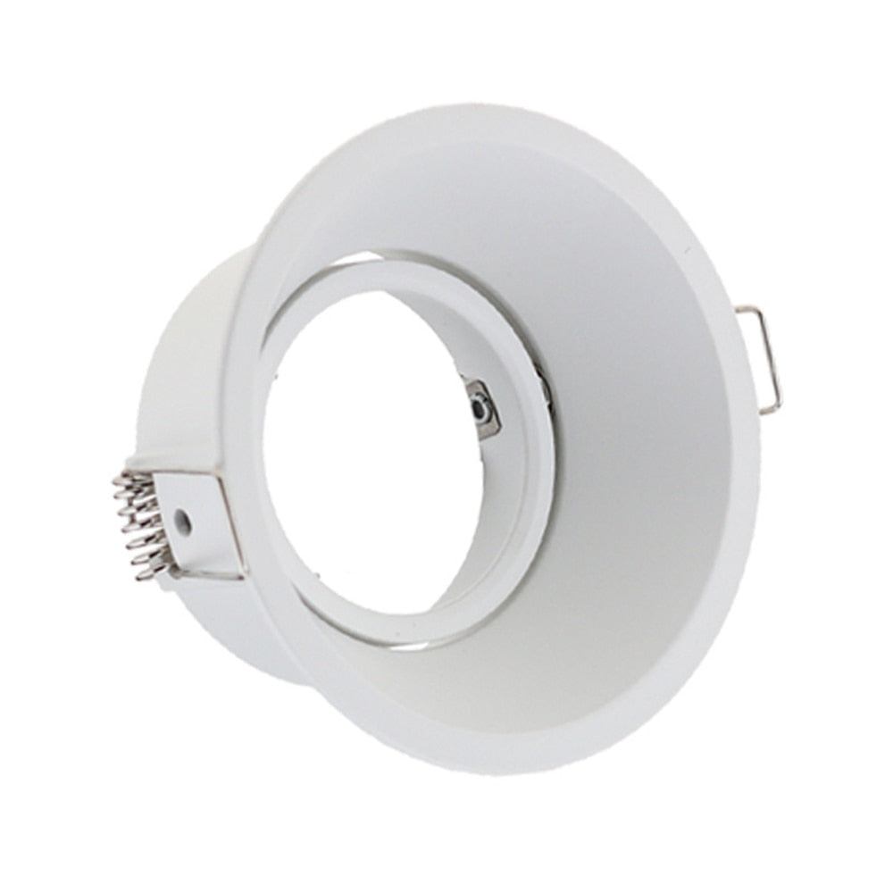Anti-Glare Round/Square MR16/GU10 Housing Led Spot Light Bulb Holder Recessed Light Fixtures Downlight Frame