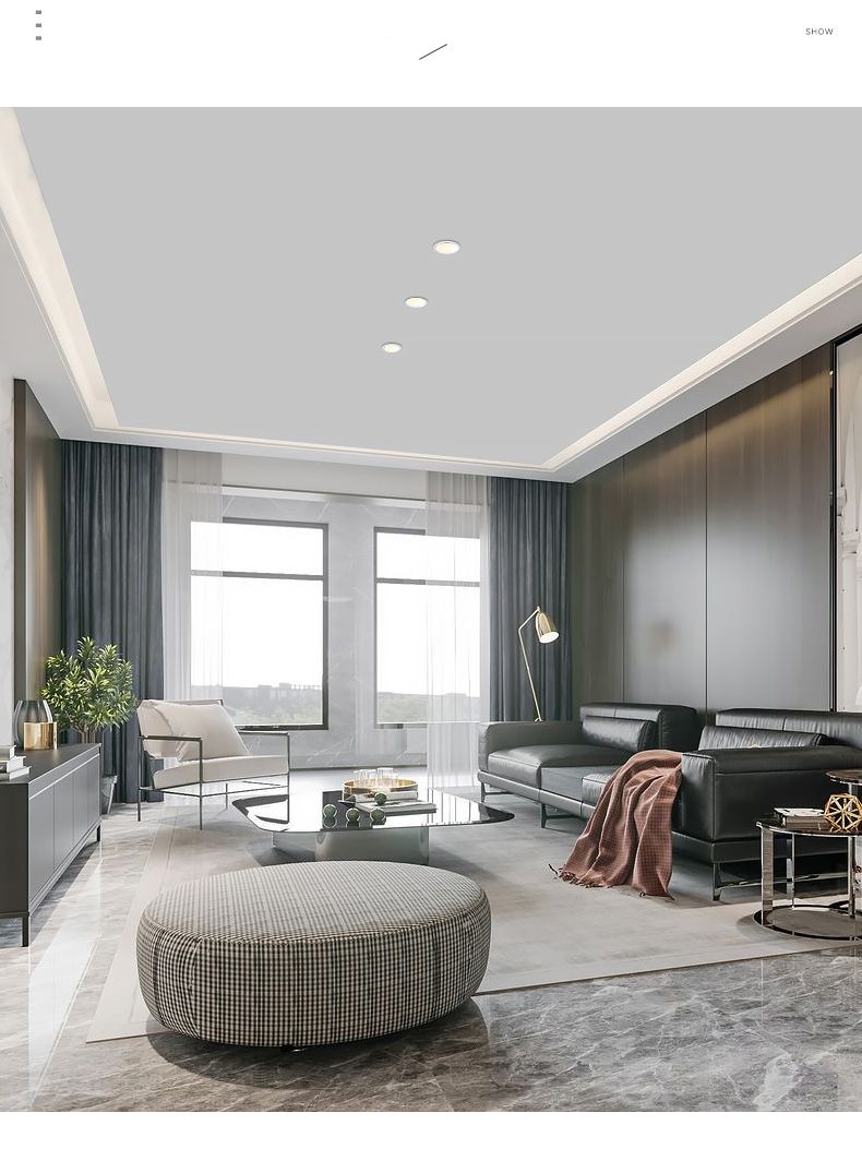 Saiyo Led spotlights Recessed Downlight 5W 7W 12W 15W No Flicker Deep Glare Round White Ceiling lamp Spots