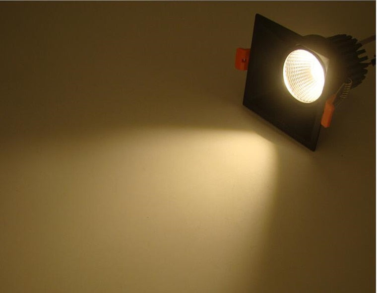 Dimmable Anti-Glare Recessed LED Downlights 7W 10W 12W COB LED Ceiling AC85~265V LED Ceiling Lamps Indoor Lighting