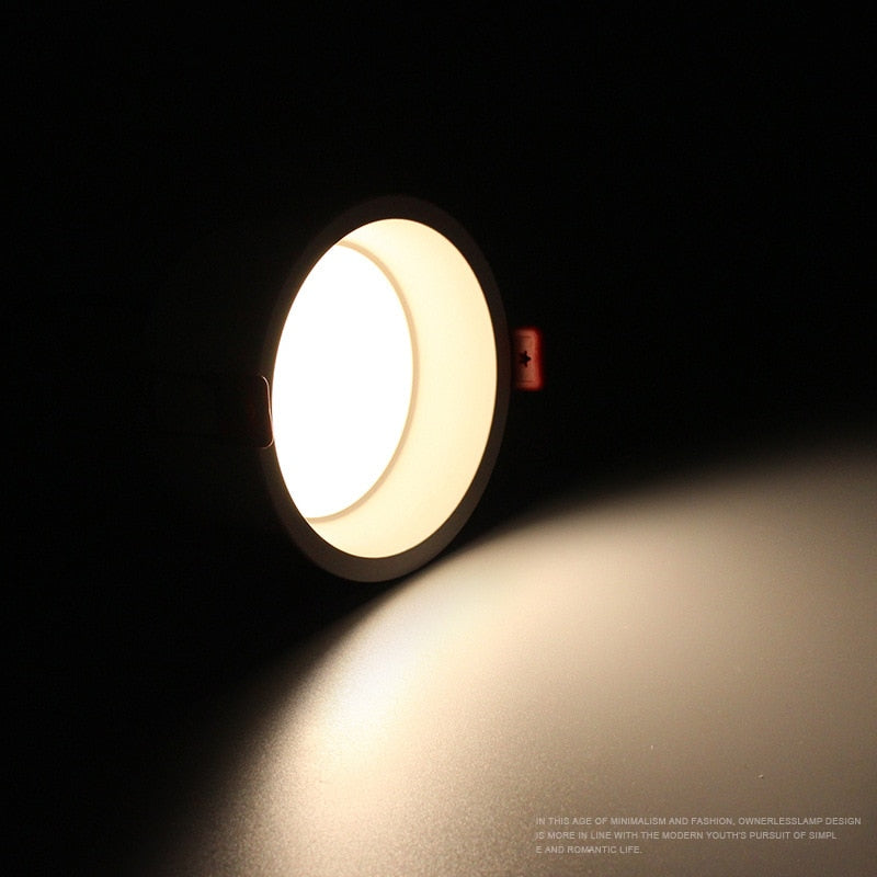 Recessed Round LED Dimmable Anti-Glare Downlight 5W/7W/9W/12W/15W Ceiling light AC85~265V Background Lamp Indoor Lighting