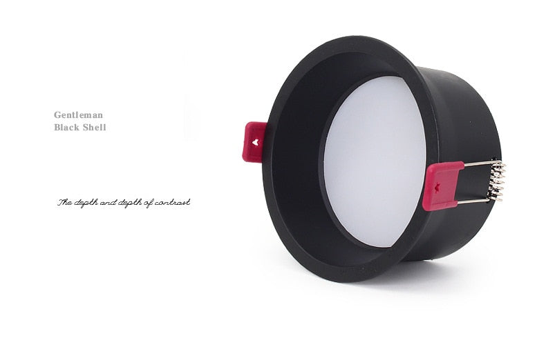 Recessed Round LED Dimmable Anti-Glare Downlight 5W/7W/9W/12W/15W Ceiling light AC85~265V Background Lamp Indoor Lighting