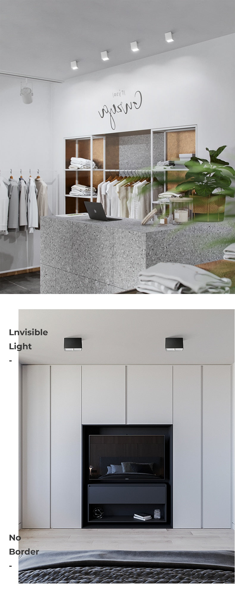 Square Surface Mounted LED Downlights 7W 14W LED Ceiling Lamp Spot Lights AC85- 265V indoor lighting