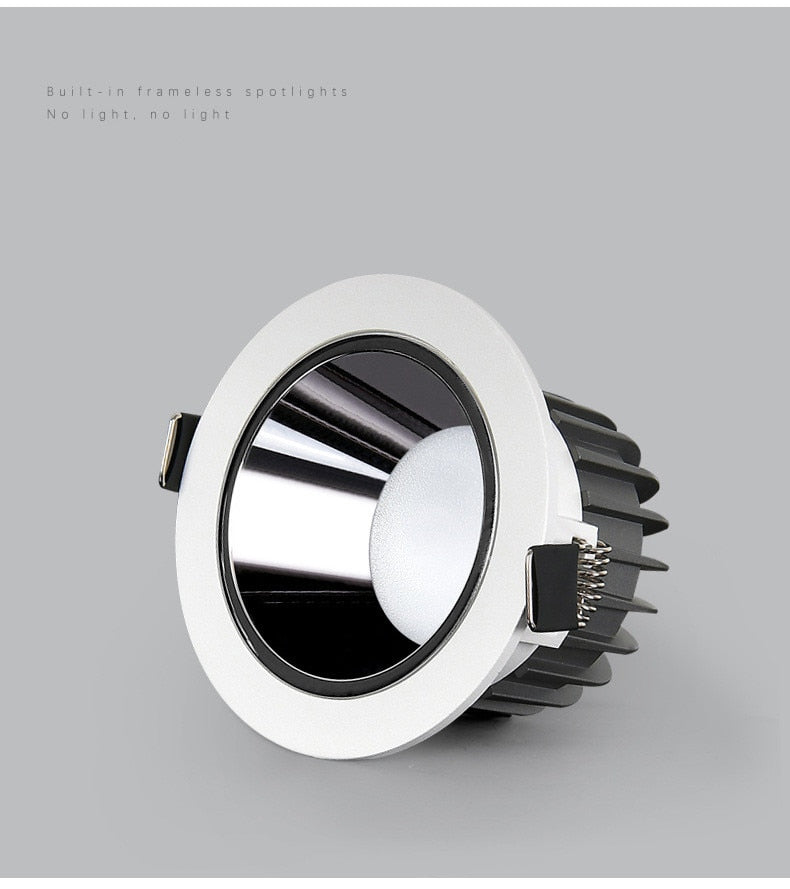 Downlight led ceiling light embedded anti-glare spotlight led villa luxury high-end club cob project spotlight