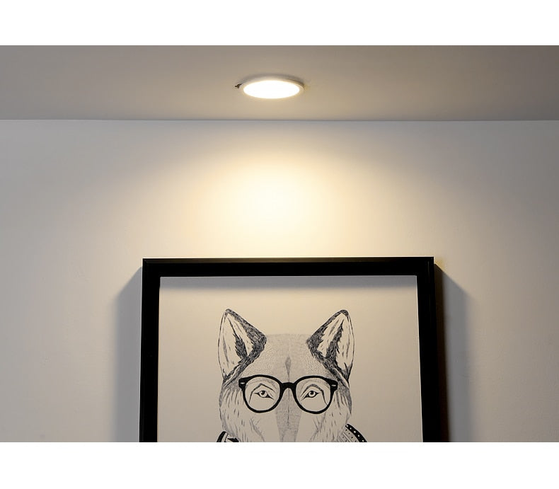 Saiyo Led Downlight 220v Ceiling Light 5W 7W 9W 12W Recessed Down light Round Led Panel Light 15W 18W Spotlight Indoor Lighting