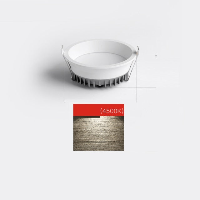 Saiyo Led Downlight 220v Ceiling Light 5W 7W 9W 12W Recessed Down light Round Led Panel Light 15W 18W Spotlight Indoor Lighting