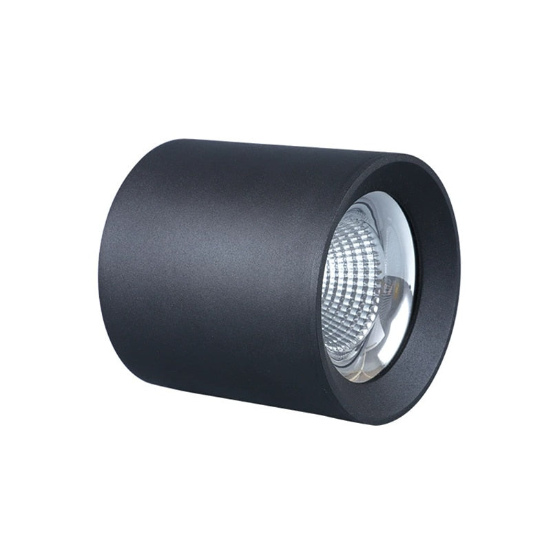 Round Dimmable COB LED Downlights 7W 9W 12W LED Ceiling Spot lights AC85~265V LED Ceiling Lamps Warm/Cold White Indoor Lighting