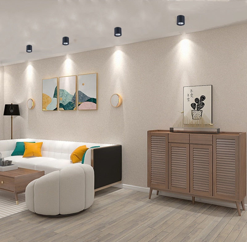 Round Dimmable COB LED Downlights 7W 9W 12W LED Ceiling Spot lights AC85~265V LED Ceiling Lamps Warm/Cold White Indoor Lighting