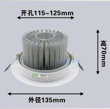 9W 12W LED Downlight Dimmable Warm White Nature White Pure White Recessed LED Lamp Spot Light AC85-265V