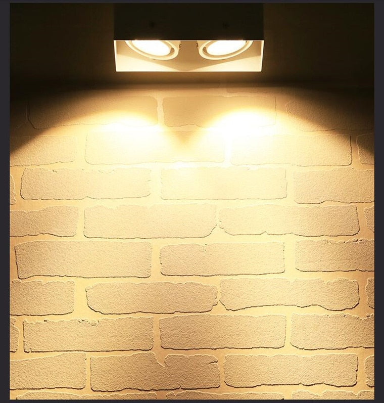 Square Surface Mounted Dimmable COB LED Downlights 10W 20W LED Ceiling Spot Lights AC85~265V LED Ceiling Lamps Indoor Lighting