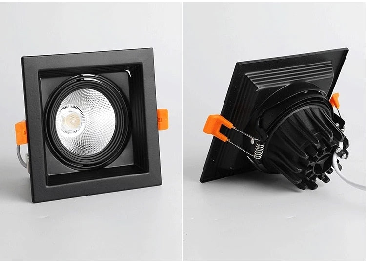 LED Downlights 10w 20w Surface Mounted dimmable LED Ceiling Lamps Spot Light square Rotation LED Downlights