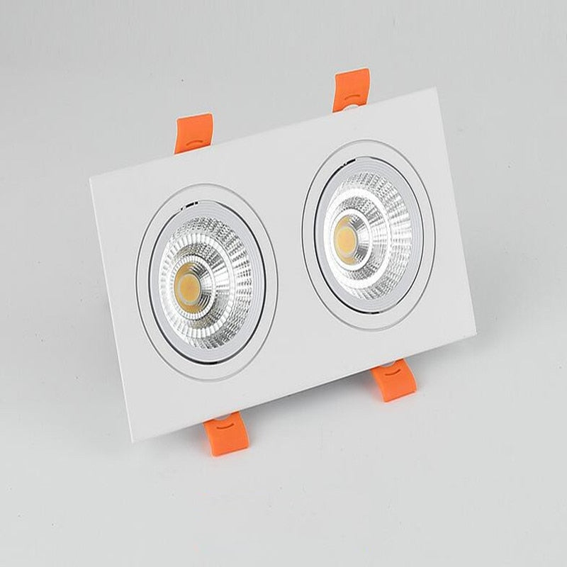 Square Recessed Dimmable COB LED Downlights 10W 14W 20W 24W LED Ceiling Lamps AC85~265V LED Ceiling Spot Lights Indoor Lighting