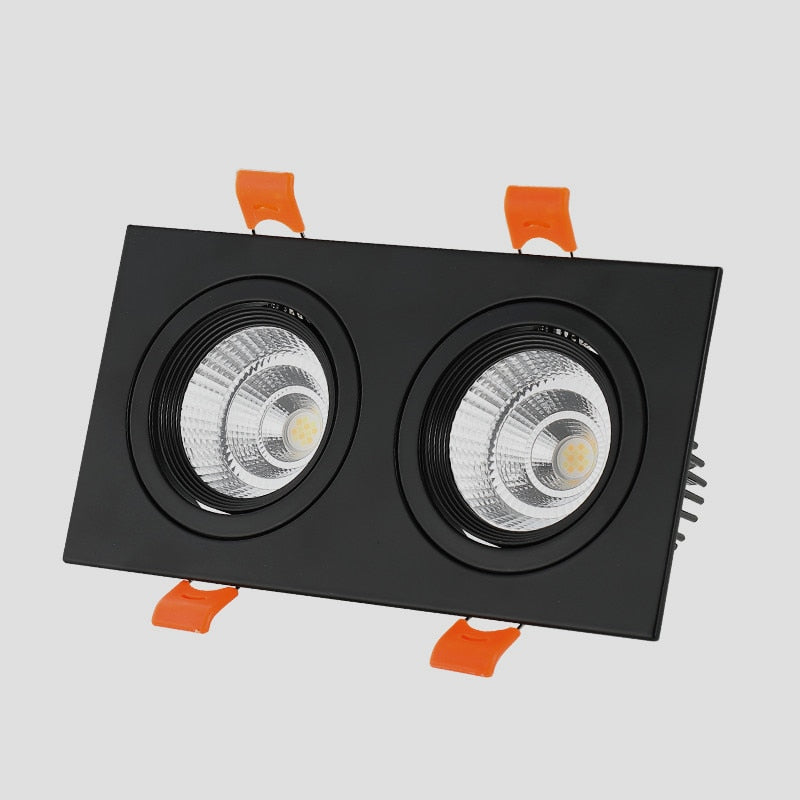 Square Recessed Dimmable COB LED Downlights 10W 14W 20W 24W LED Ceiling Lamps AC85~265V LED Ceiling Spot Lights Indoor Lighting