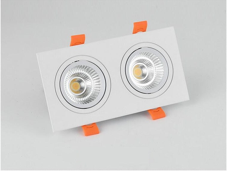 Square Recessed Dimmable COB LED Downlights 10W 14W 20W 24W LED Ceiling Lamps AC85~265V LED Ceiling Spot Lights Indoor Lighting