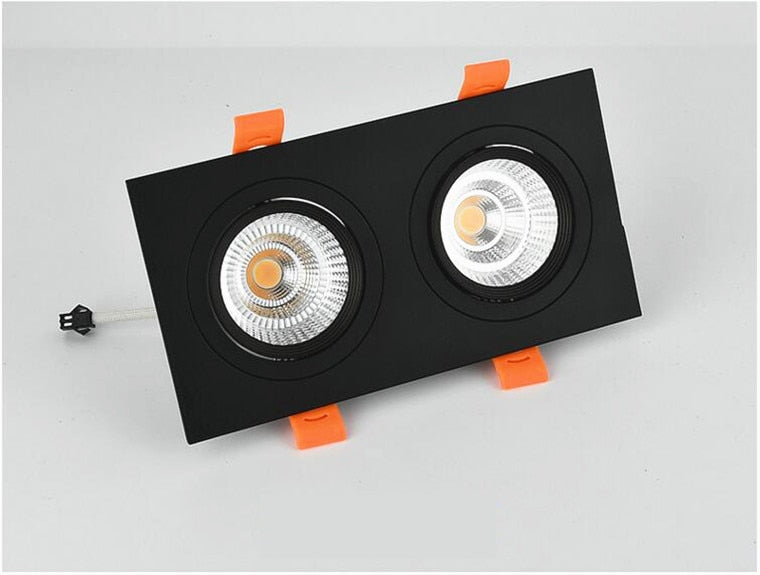 Square Recessed Dimmable COB LED Downlights 10W 14W 20W 24W LED Ceiling Lamps AC85~265V LED Ceiling Spot Lights Indoor Lighting