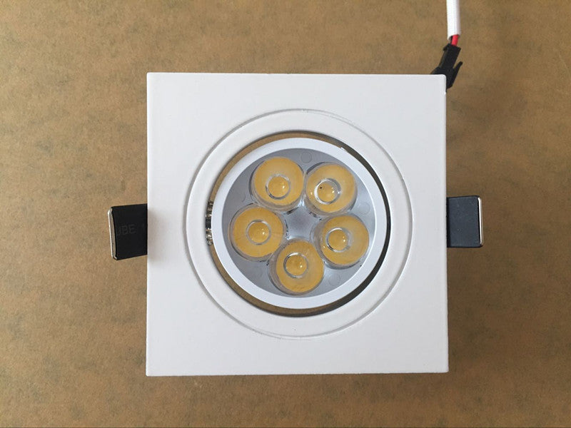 Dimmable Led downlight light Ceiling 10pcs square Spot Light 6w 8w 10w ac 85-265V ceiling recessed Lights Indoor Lighting