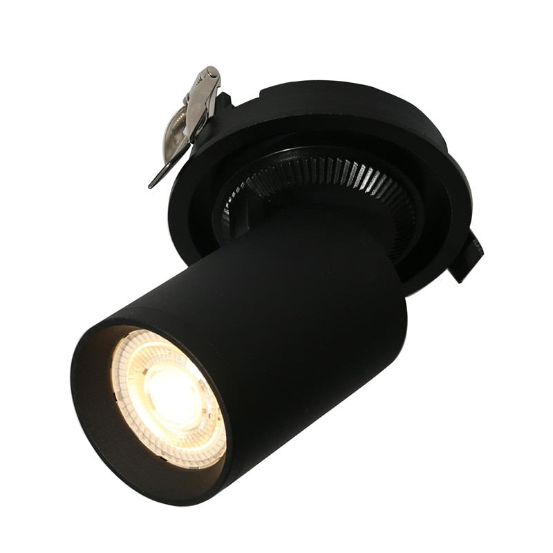 Foldable LED Ceiling Recessed Light 10W 15W LED Spot Lights Living room TV background wall Aisle Ceiling COB Downlight Dimmable