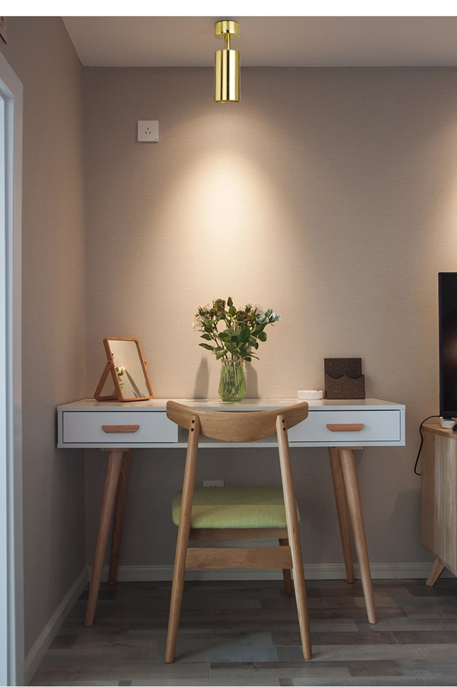 Golden Luxury Led Downlight Surface Mounted Led Spot Light COB Ceiling Light 360 Degree Rotate 7W 12W 15W Living Room Exhibition