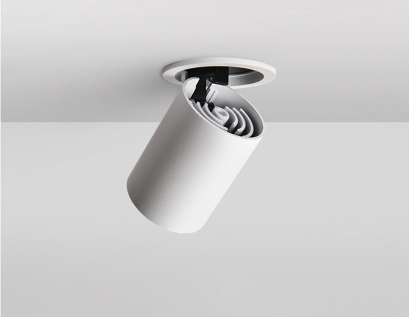 Dimming embedded folding LED downlight 10W 15W 20W LED spotlight living room TV background wall aisle ceiling COB downlight