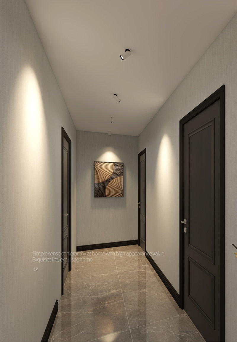 Dimming embedded folding LED downlight 10W 15W 20W LED spotlight living room TV background wall aisle ceiling COB downlight