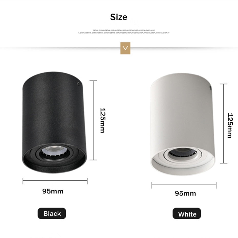 GU10 Led Downlight Round Surface Mounted Led Ceiling Light gu10 bulb Replaceable Ceiling Spot Lamp For Living Room Bedroom Store