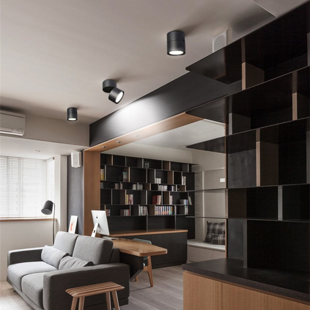 Bulb Replaceable Surface Mounted Led Downlight Ceiling Led Light Angle Adjustable Lighting 7W AC110V 220V For Living Room Foyer