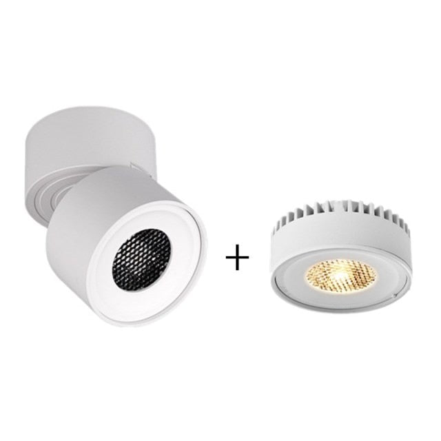 Bulb Replaceable Surface Mounted Led Downlight Ceiling Led Light Angle Adjustable Lighting 7W AC110V 220V For Living Room Foyer
