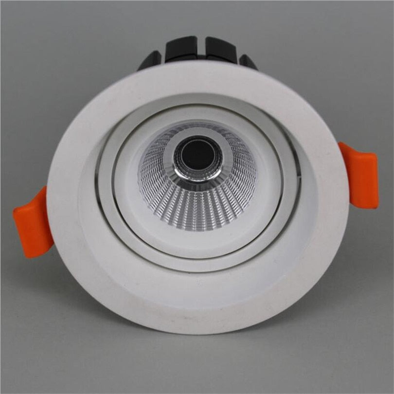 ONDENN 360 Degree Rotatable 12W 15W COB LED Downlights Dimmable LED Down Light Adjustable led light for Cloth Shoes Shop Stores