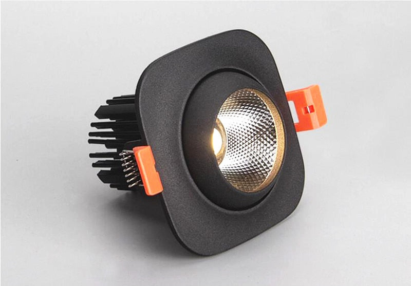 Dimmable Anti Glare Recessed COB LED Downlights 9W 12W 15W LED Ceiling Spot Lights AC85-265V LED Ceiling Lamps Indoor Lighting