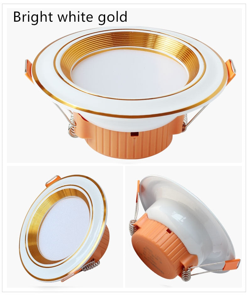 Led downlight LED ceiling embedded 3w ultra-thin 2.5-inch downlight 8cm hole embedded ceiling round led panel light