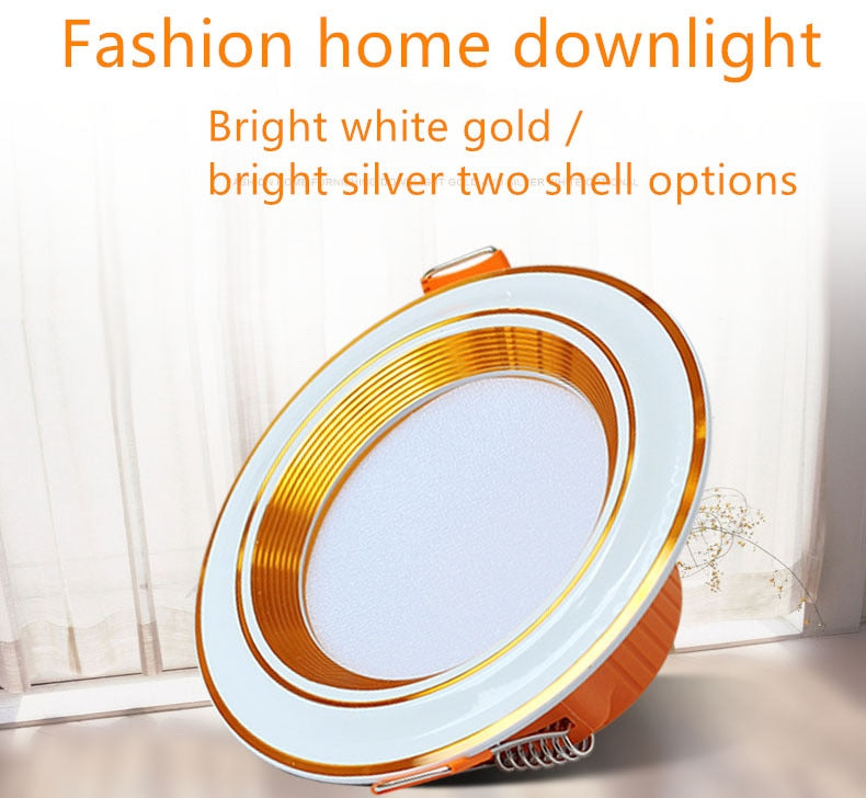 Led downlight LED ceiling embedded 3w ultra-thin 2.5-inch downlight 8cm hole embedded ceiling round led panel light