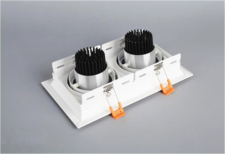 Square Recessed Dimmable COB LED Downlights 10W 20W 30W LED Ceiling Spot Lights AC85-265V LED Ceiling Lamps Indoor Lighting