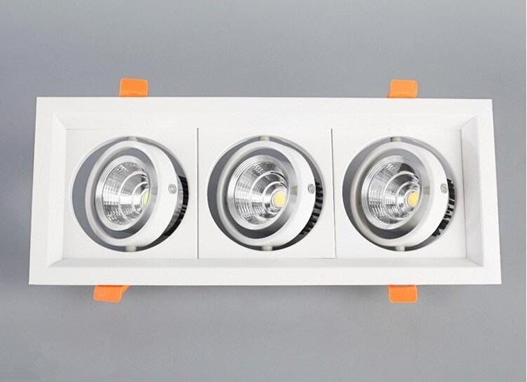 Square Recessed Dimmable COB LED Downlights 10W 20W 30W LED Ceiling Spot Lights AC85-265V LED Ceiling Lamps Indoor Lighting