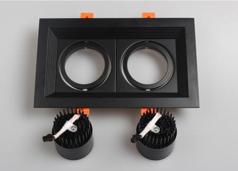 Square Recessed Dimmable COB LED Downlights 10W 20W 30W LED Ceiling Spot Lights AC85-265V LED Ceiling Lamps Indoor Lighting