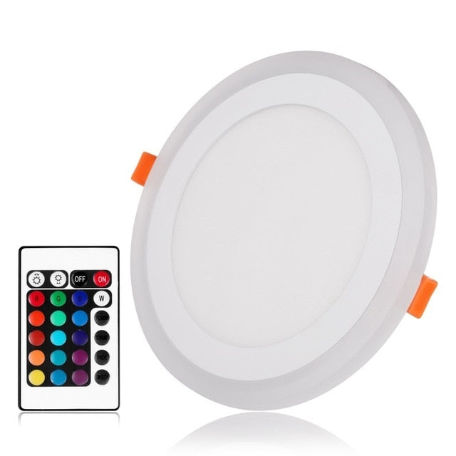 LED Panel Downlight 6W 9W 16W 3 Model Round/Square Double Color LED Ceiling Recessed Panel Light AC85-265V