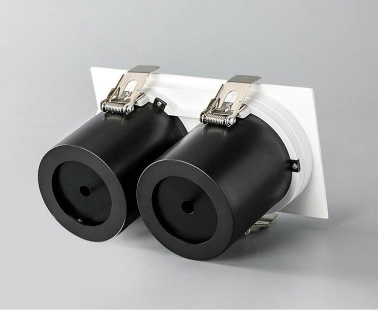 Dimmable Recessed Retractable Rotating COB LED Downlights 9W 12W 15W 24W 30W AC110-240V LED Ceiling Spot Lights Indoor Lighting