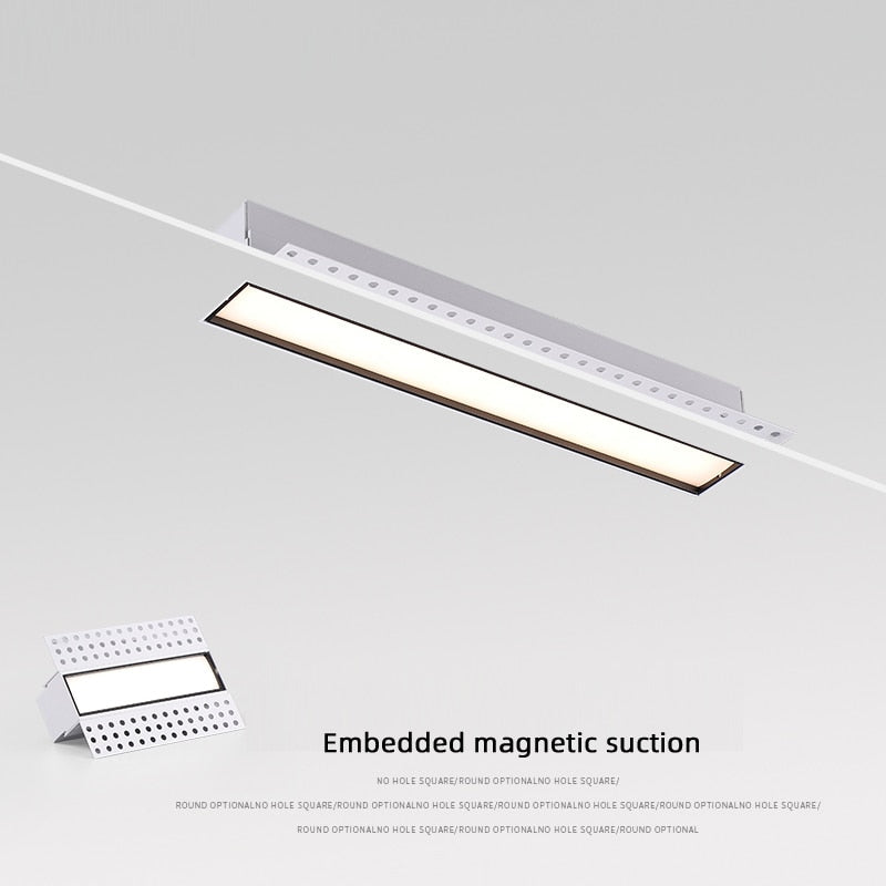 LED Downlight Strip Line Light Bar Creative Linear Recessed Embeded Ceiling Lamps Living Room Corridor Indoor Lighting