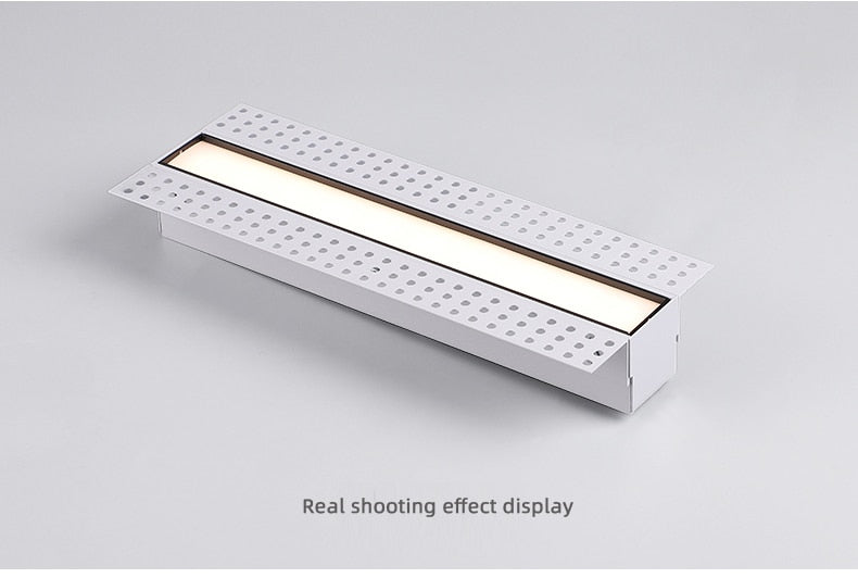 LED Downlight Strip Line Light Bar Creative Linear Recessed Embeded Ceiling Lamps Living Room Corridor Indoor Lighting