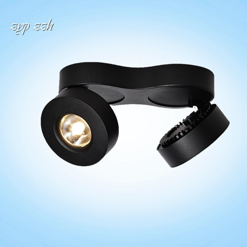 Dimmable Surface Mounted LED Downlights Angle Adjustable COB Ceiling Lamp Spot Lights 14w 20w Rotating LED Light AC85-265V