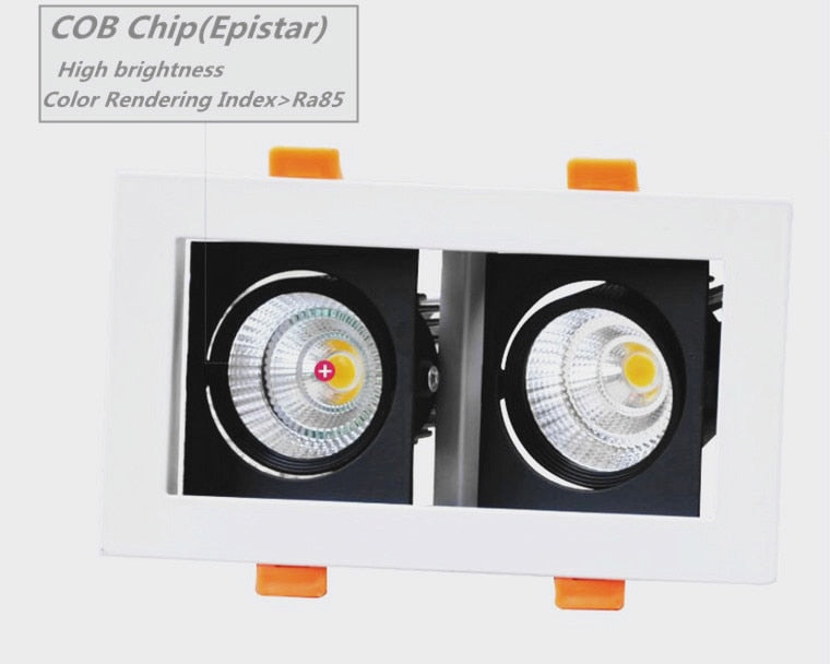 Dimmable Recessed LED Downlights 10W 20W COB LED Ceiling Spot Lights AC110-220V LED Ceiling Lamps Warm Cold White Indoor Lighting