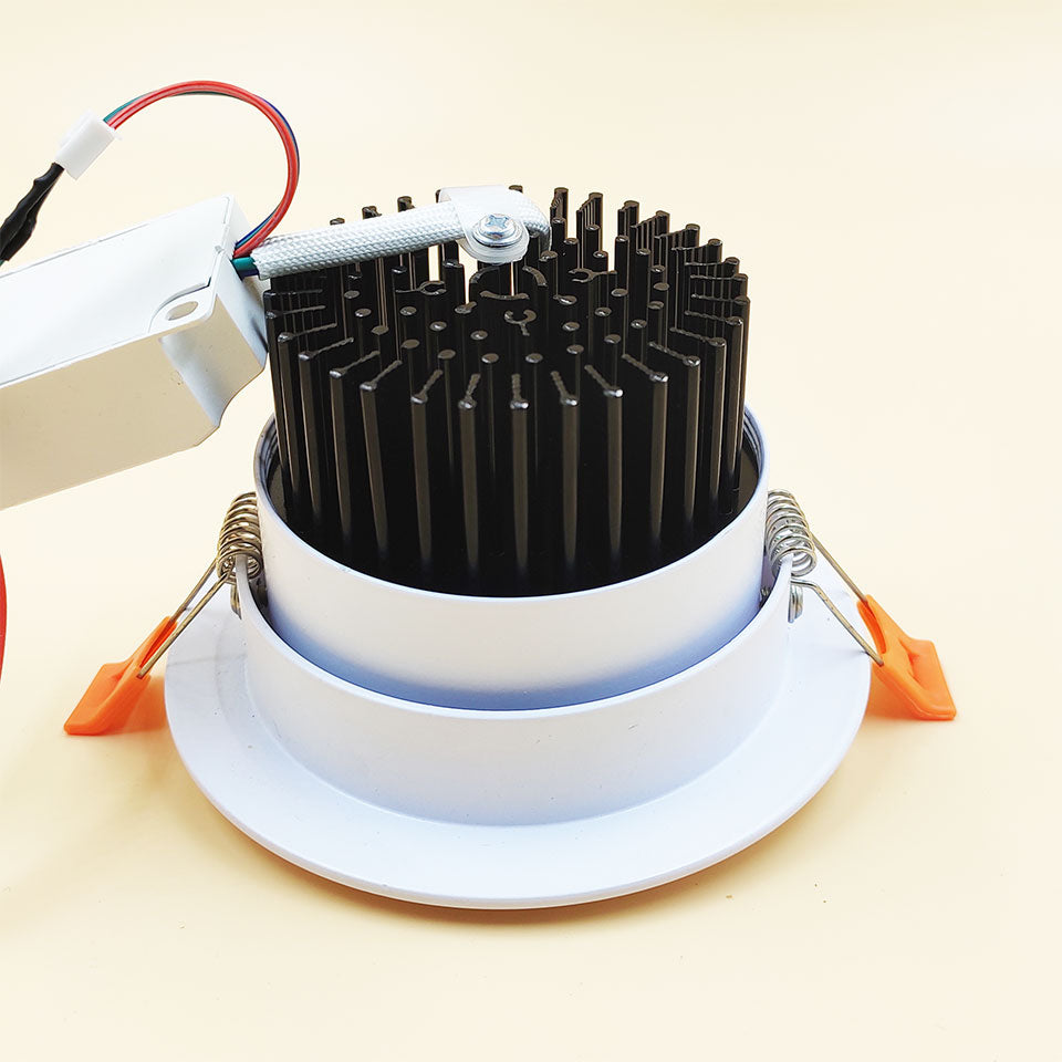 LED Ceiling Lamp Down Lights Color 4pc 3W 6W 9W RGB Changeable Recessed Downlight With Remote AC85-265V Dimmable RGB Spotlight