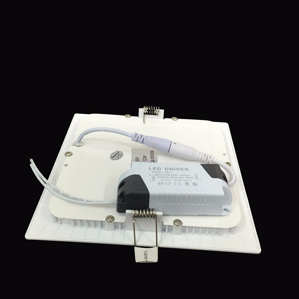 Ultra Thin Led Panel Downlight 20pcs 3W 6W 9W 12W 15W 18W Round/Square LED Ceiling Recessed Light AC85-265V LED Panel Light bulb