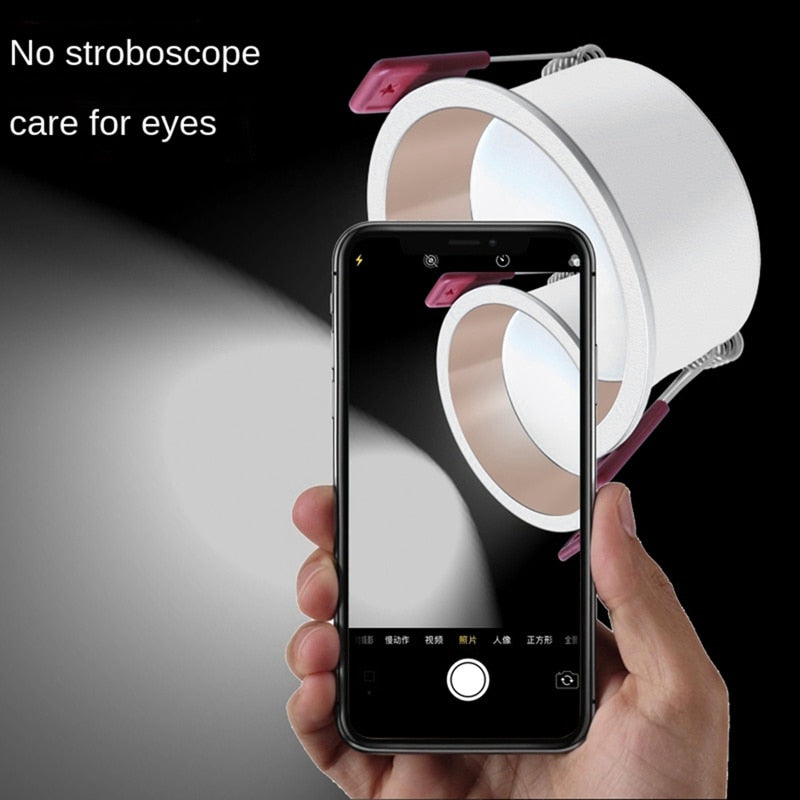 Deep Anti-Glare Dimmable LED Downlight Ceiling Light Spotlight Embedded LED Ceiling Light